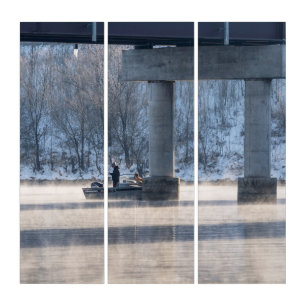 Steamy Winter Fishing Table Rock Lake Triptych
