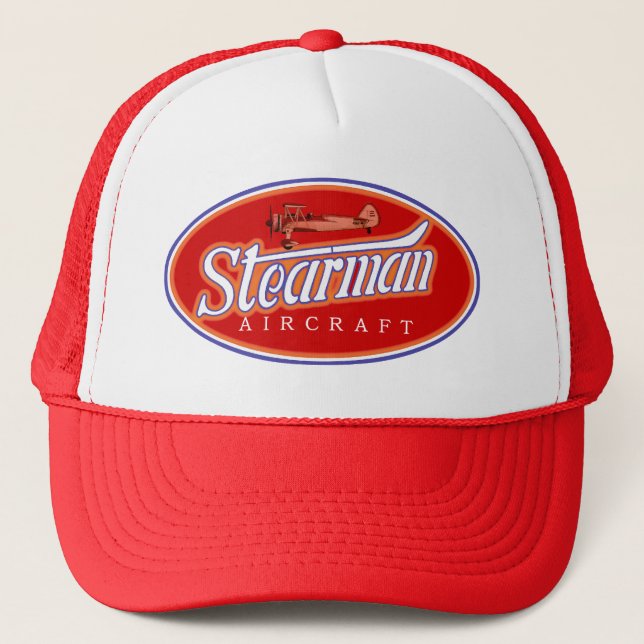 Stearman Aircraft Trucker Hat (Front)