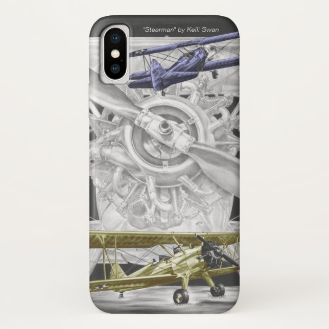Stearman Biplane Case-Mate iPhone Case (Back)