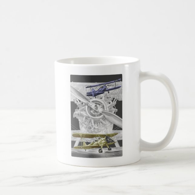 Stearman Biplane Coffee Mug (Right)