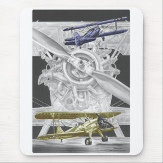 Stearman Biplane Mouse Pad