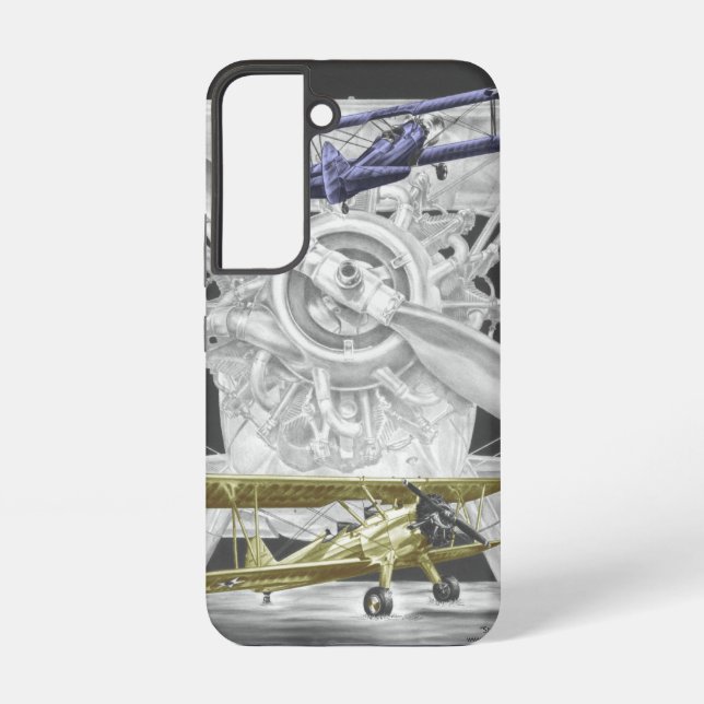 Stearman Biplane Samsung Galaxy Case (Back)