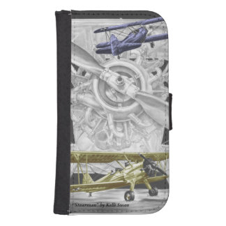 Stearman Biplane Galaxy S4 Wallet Case