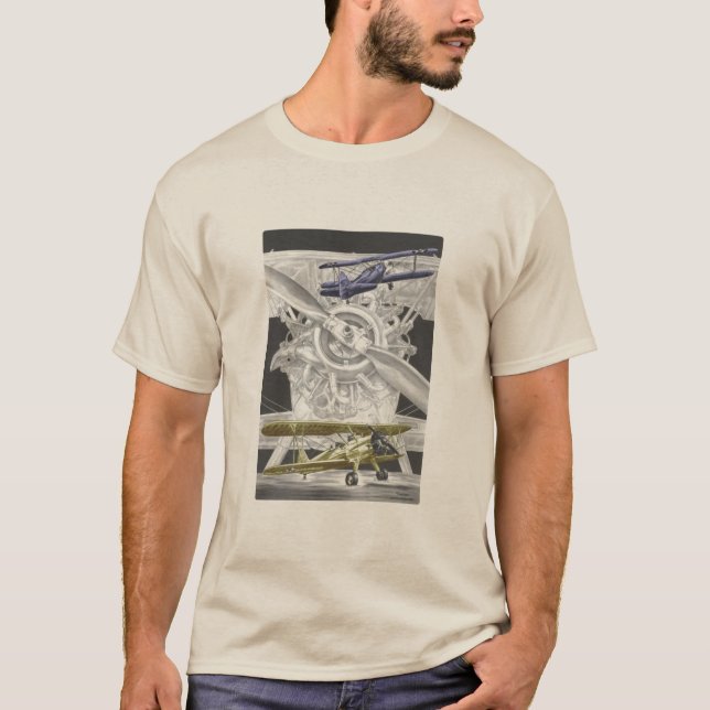 Stearman Biplane T-Shirt (Front)