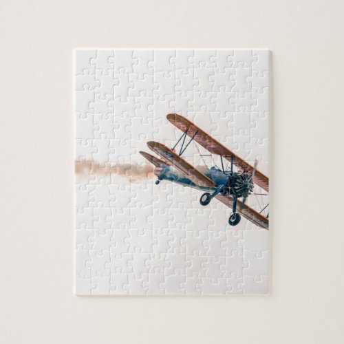 Stearman Pt_13d Double Decker Aircraft Fly Jigsaw Puzzle