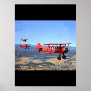Stearman, PT-17, 1943_Classic Aviation Poster
