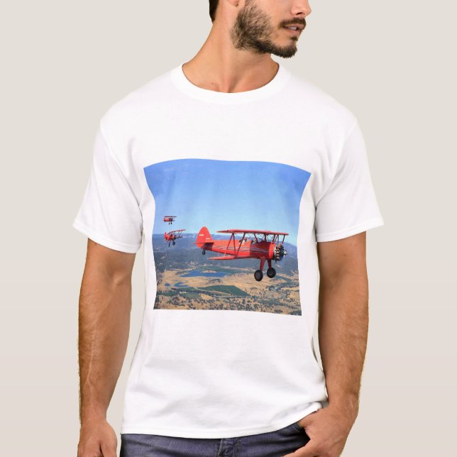 Stearman, PT-17, 1943_Classic Aviation T-Shirt (Front)