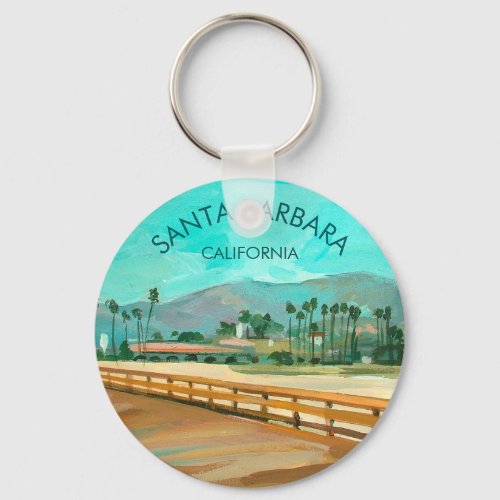 Stearns Wharf _ Santa Barbara CA Keychain