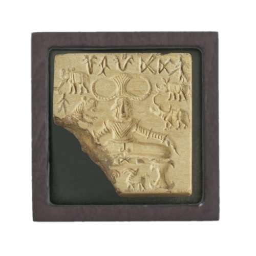 Steatite Pasupati seal Mohenjodaro 2300_1750 BC Gift Box