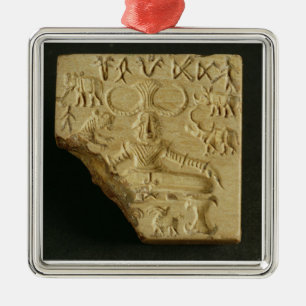 Steatite Pasupati seal, Mohenjodaro, 2300-1750 BC Metal Ornament