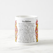 Stebbins, the Origin, the Meaning and the Crest Coffee Mug (Center)