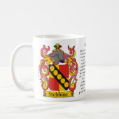 Stebbins, the Origin, the Meaning and the Crest Coffee Mug (Left)