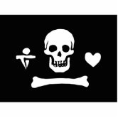 Skull and Cross Bones Cutout, Zazzle