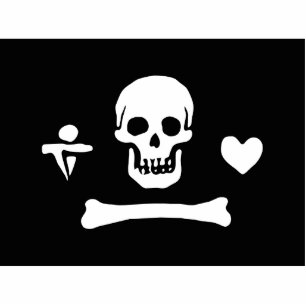 Stede Bonnet Pirate Flag Jolly Roger Cutout