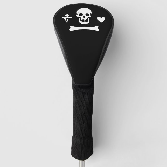 Stede Bonnet Pirate Flag Jolly Roger Golf Head Cover (Front)