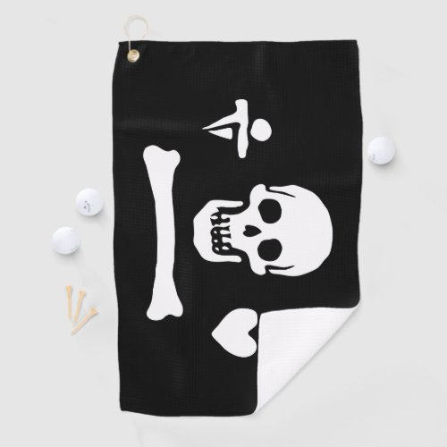 Stede Bonnet Pirate Flag Jolly Roger Golf Towel