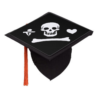 Stede Bonnet Pirate Flag Jolly Roger Graduation Cap Topper