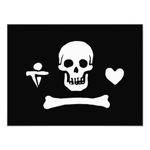 Stede Bonnet Pirate Flag Jolly Roger Photo Print