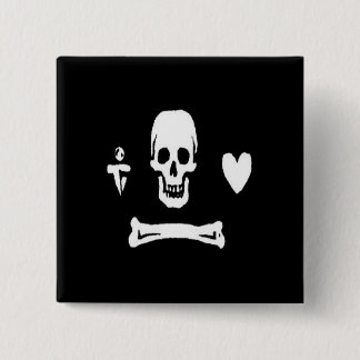 Stede Bonnet-White Pinback Button