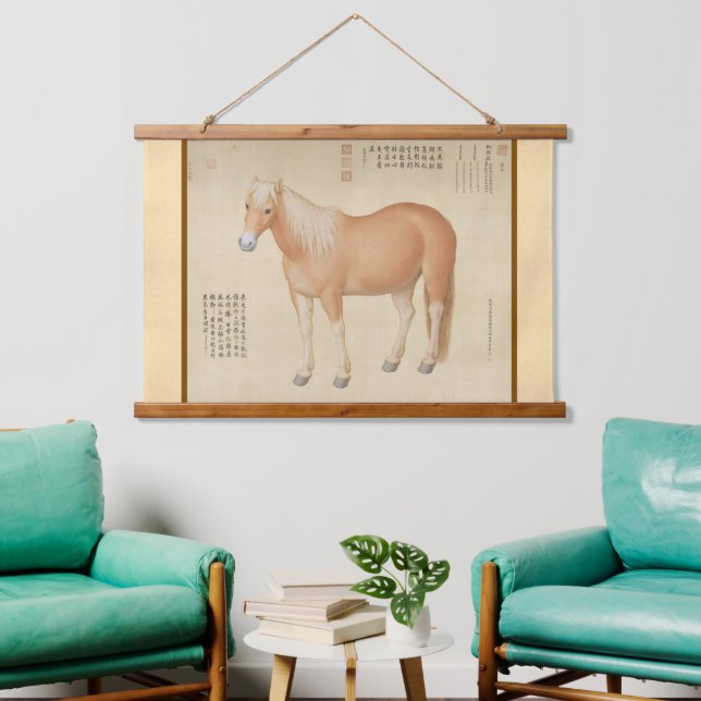 Steed - Horse Named Hongyuzuo Chinese Fine Art Hanging Tapestry (Living Room)