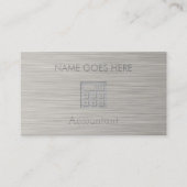 "Steel" Accountant Business Cards (Front)