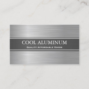 Steel / Aluminum Effect Business Card