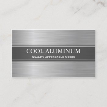 Steel / Aluminum Effect Business Card by ImageAustralia at Zazzle