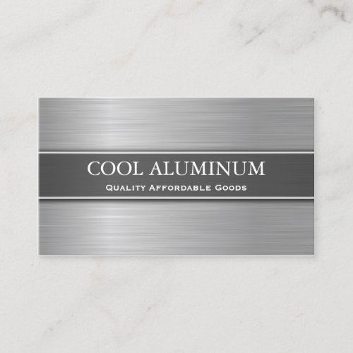 Steel / Aluminum Effect Business Card Business Card