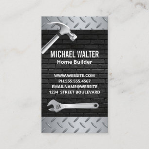 Steel and Brick   Builder Tools Business Card