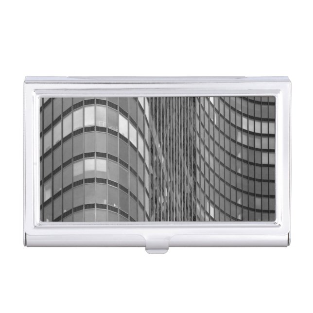 Steel and glass curtain wall of modern business card case (Front)