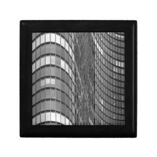 Steel and glass curtain wall of modern gift box