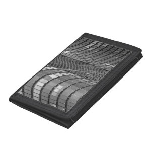 Steel and glass curtain wall of modern trifold wallet