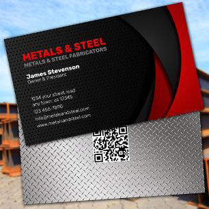 Steel and Metals Fabrication Business Card