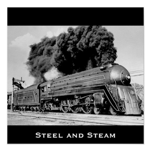 Steel and Steam _ Customizable for Year Calendar Poster