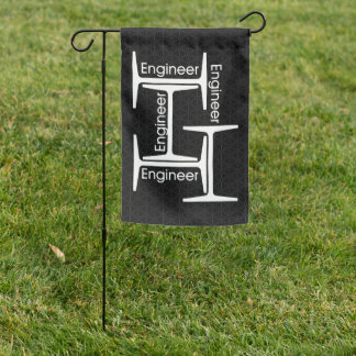 Steel Beam Engineer Garden Flag