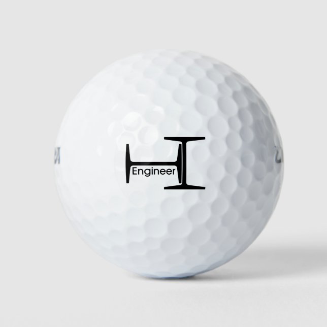 Steel Beam Engineer Golf Balls (Front)