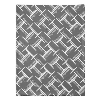 Steel Beam Engineer Pattern Duvet Cover