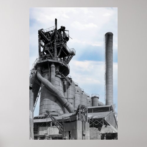Steel Blast Furnace _ 2nd Industrial Revolution Poster