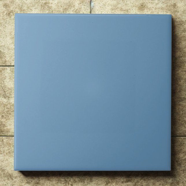 Steel Blue #6897bb Cool Modern Interior Ceramic Tile (Creator Uploaded)