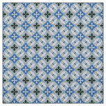 Steel Blue and Lavender Crosshair Tiles pattern Fabric