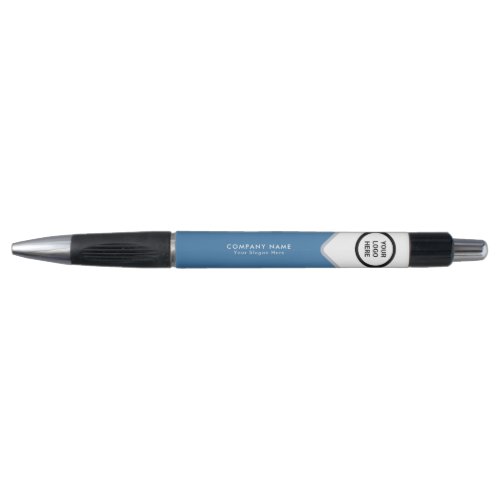 Steel Blue Branded Promotional Corporate Swag Pen