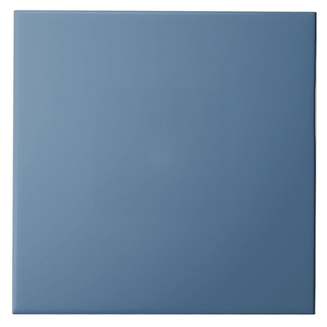 Steel Blue Ceramic Tile. Tile (Front)