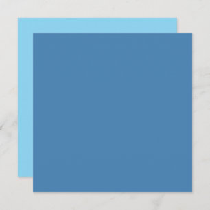 Steel Blue Gray Solid Color Card