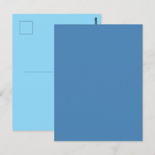 Steel Blue Gray Solid Color Postcard