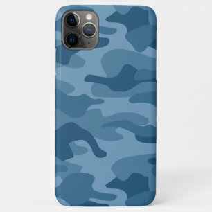 Steel Blue Monocolor Camo iPhone 11 Pro Max Case