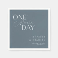 Steel Blue One More Day Rehearsal Dinner