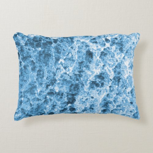 Steel Blue Rock Texture Accent Pillow