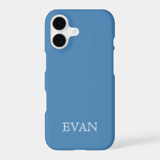 STEEL BLUE Solid Background iPhone X Case