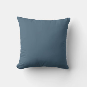 STEEL– Blue Solid Color Throw Pillow