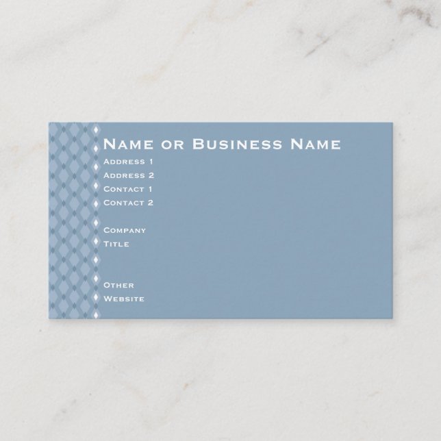 Steel Blue Winter Card (Front)